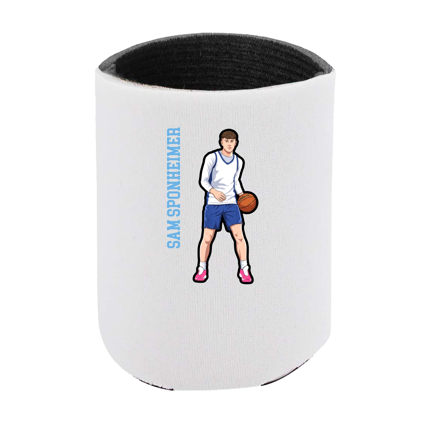 Can Holder — Name Vertical in White