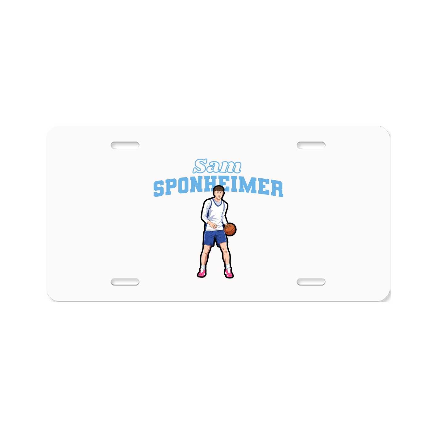 License Plate — Name Arch in Classic