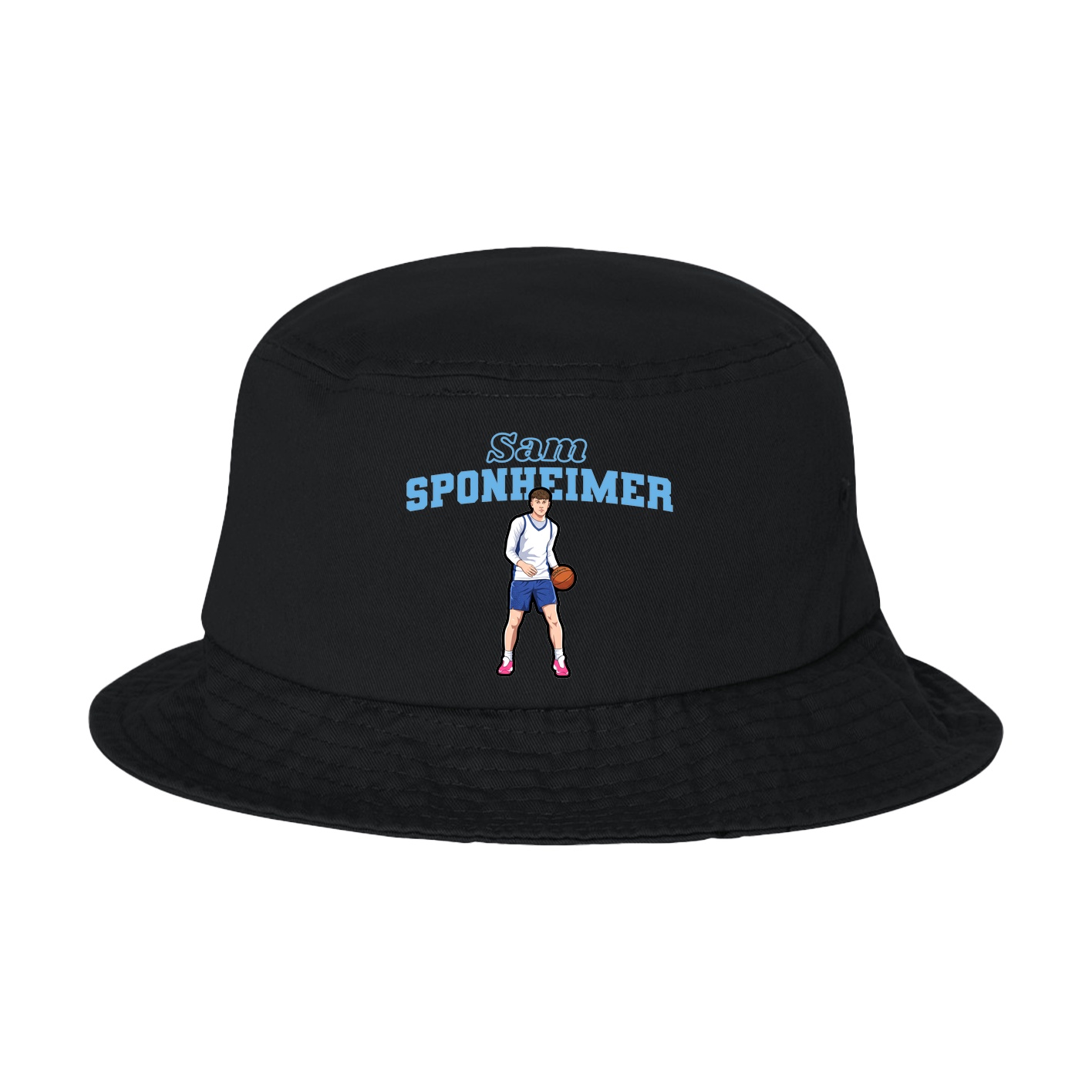 Bucket Cap — Name Arch in Black