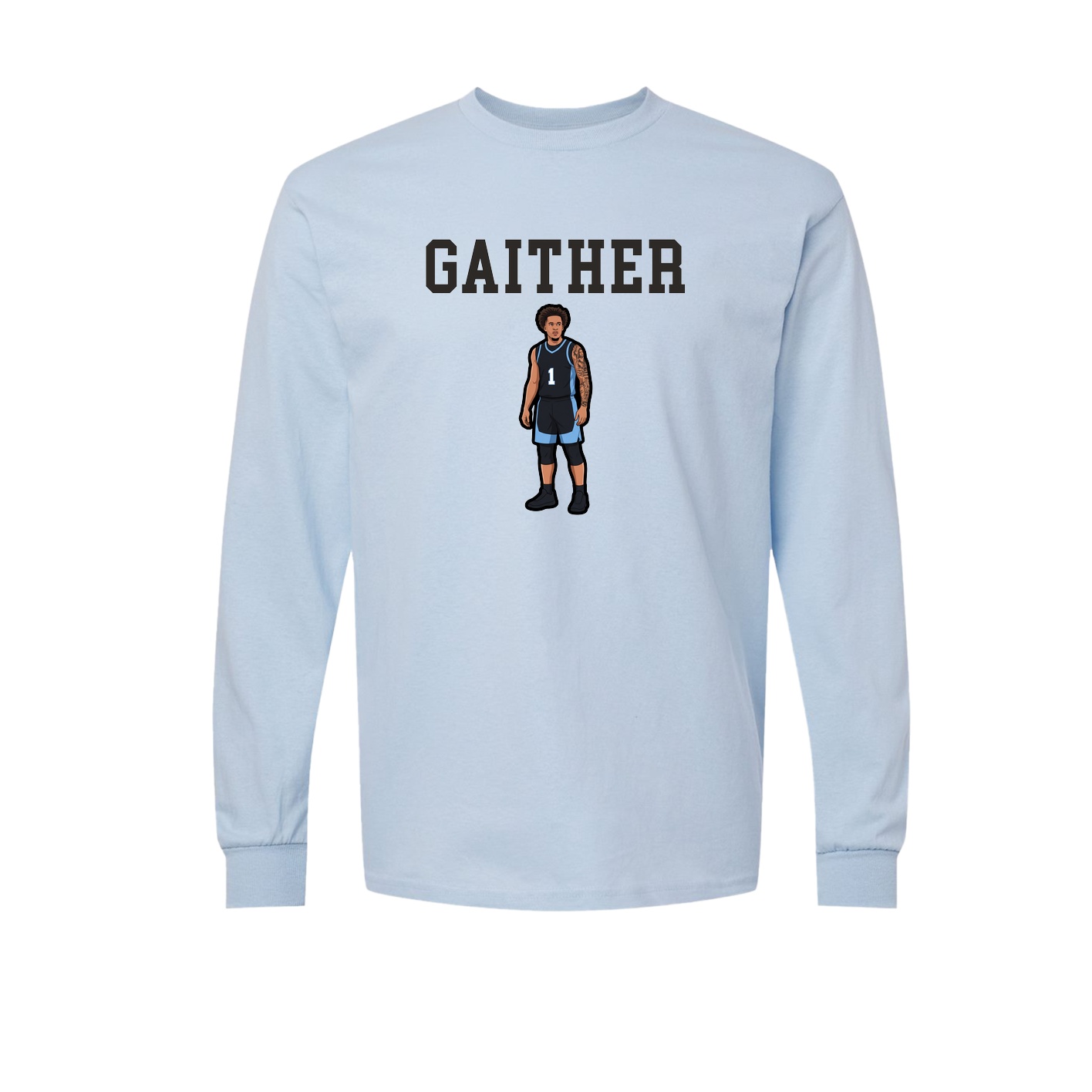 Long Sleeve Tee — Shirsey in Light Blue