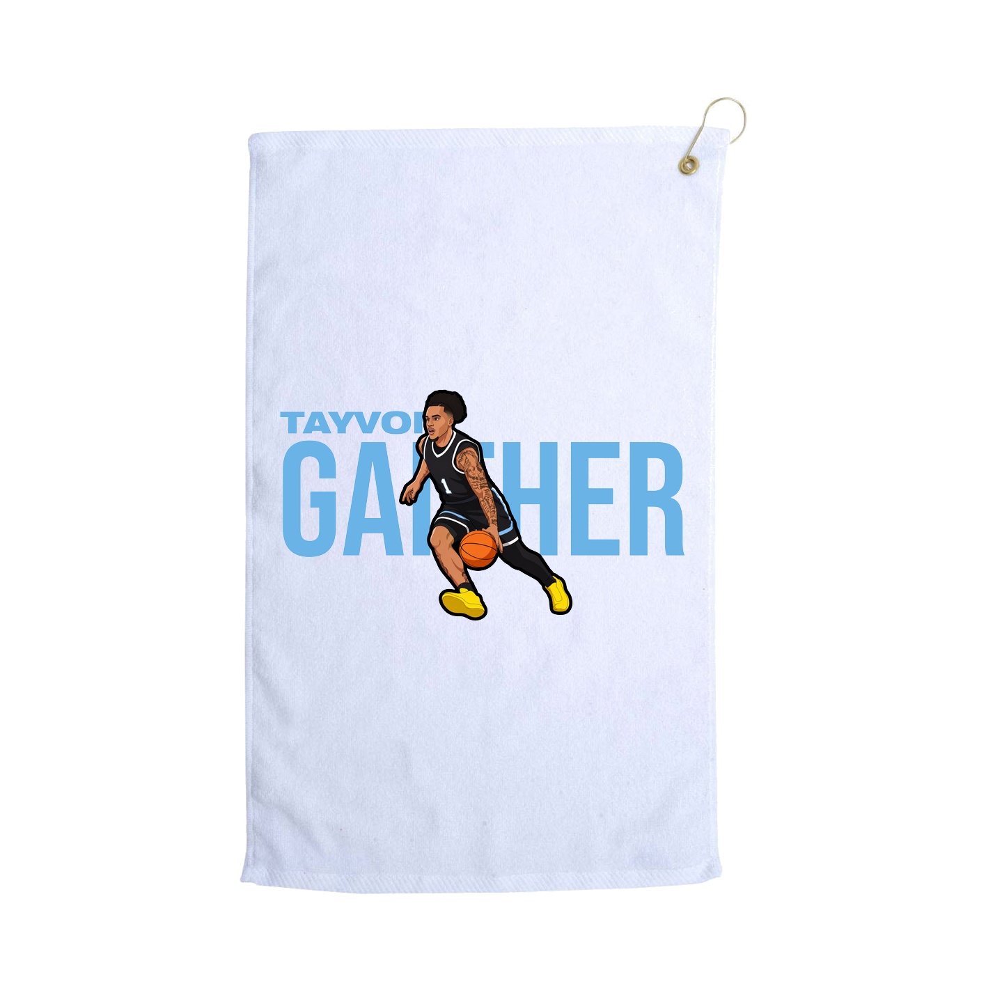 Golf Towel — Player Name in White