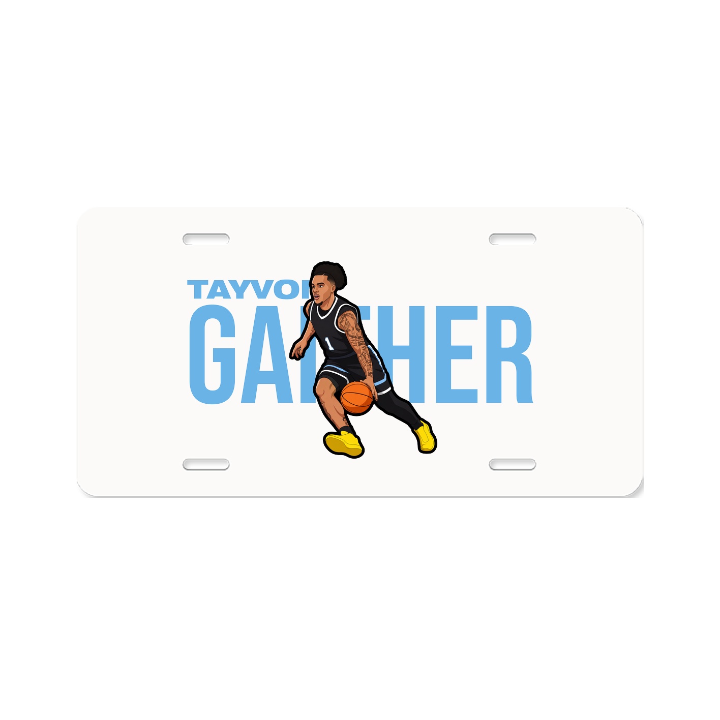 License Plate — Player Name in Classic