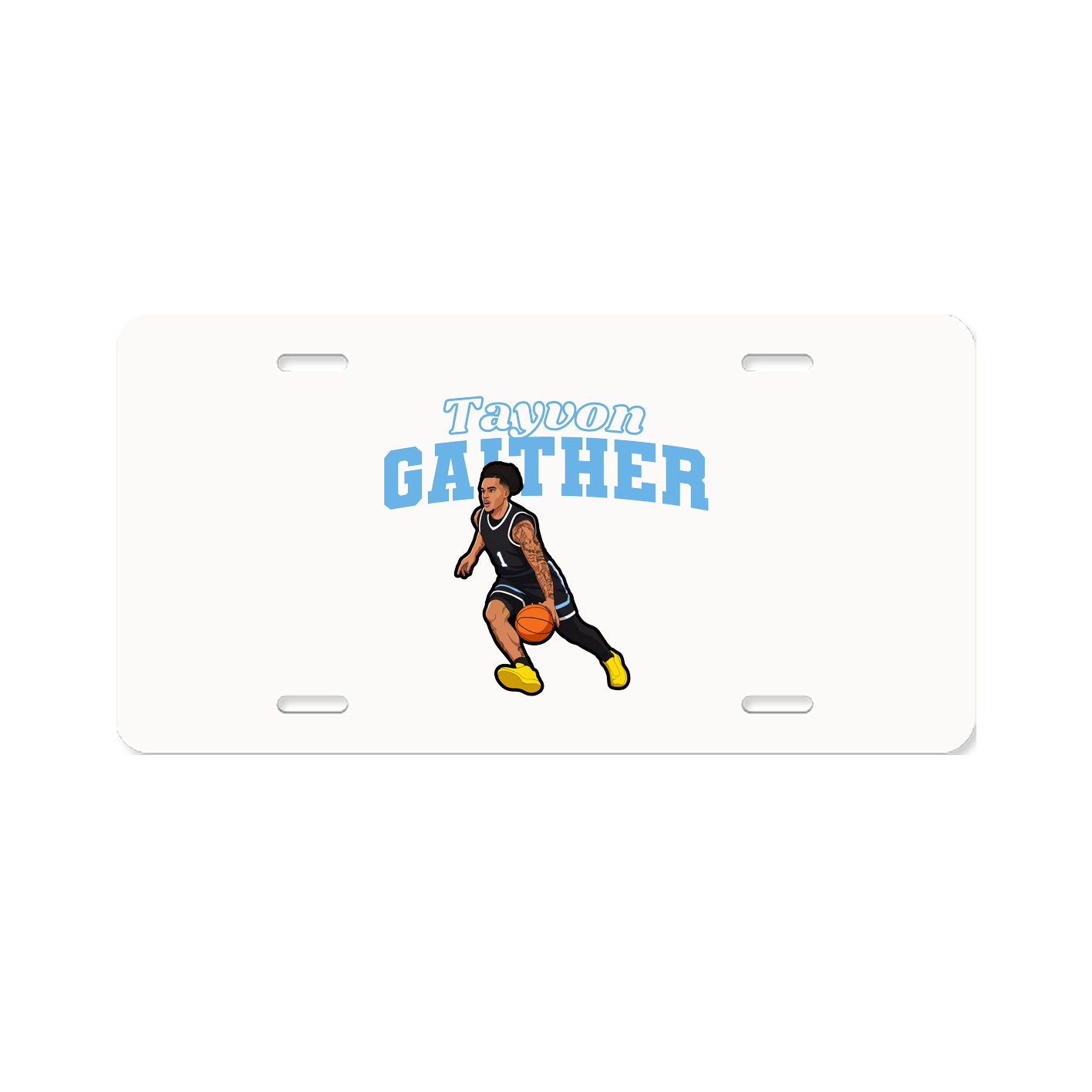 License Plate — Name Arch in Classic