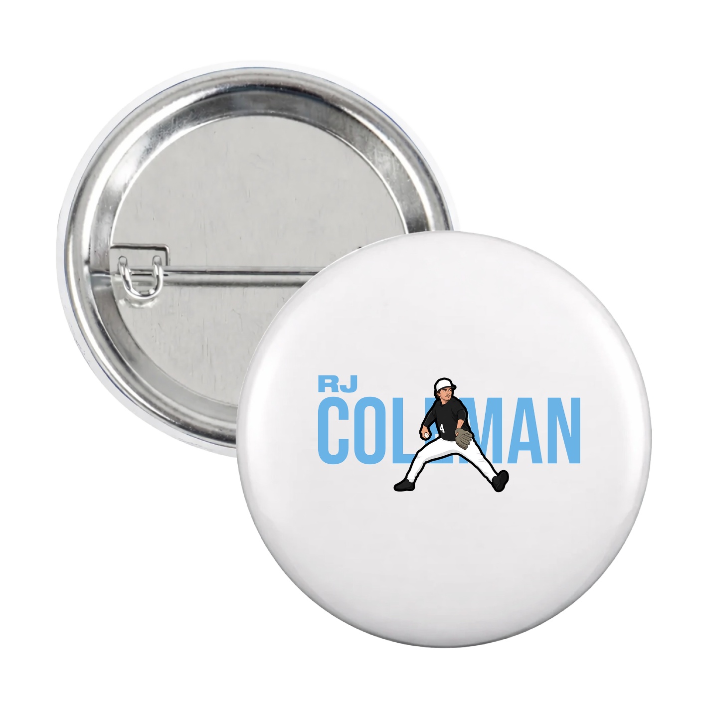 Game Day Button — Player Name in White