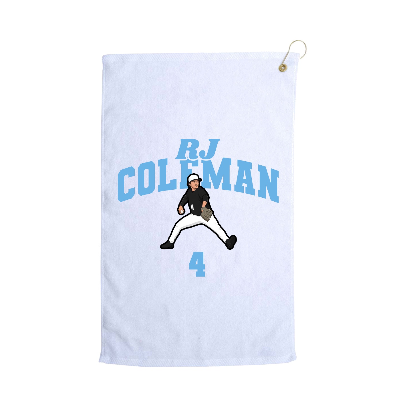Golf Towel — Signature Arch in White