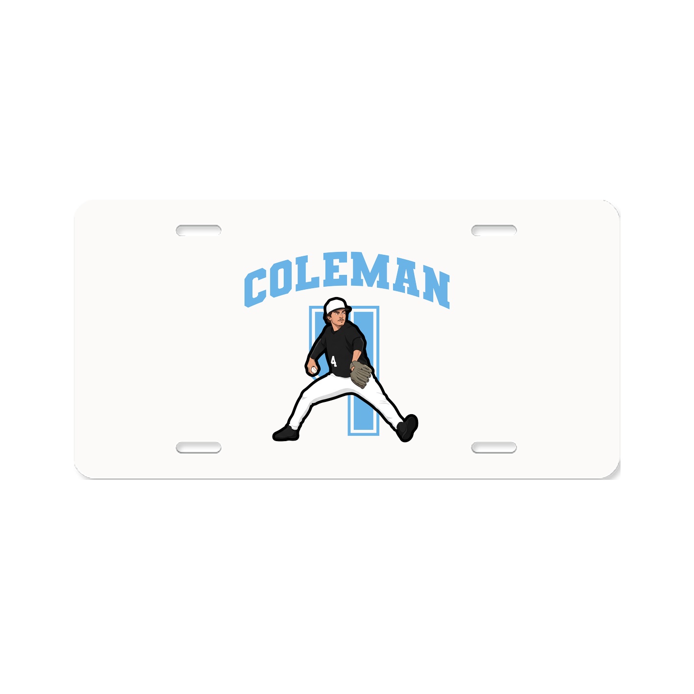 License Plate — Number in Classic