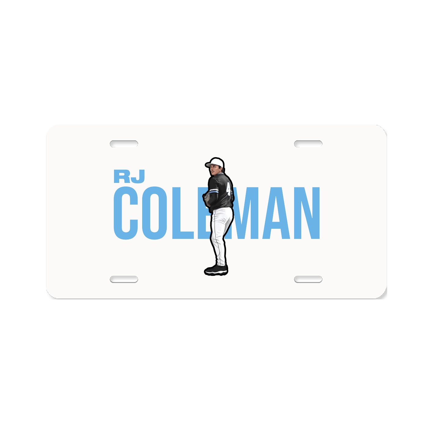 License Plate — Player Name in Classic