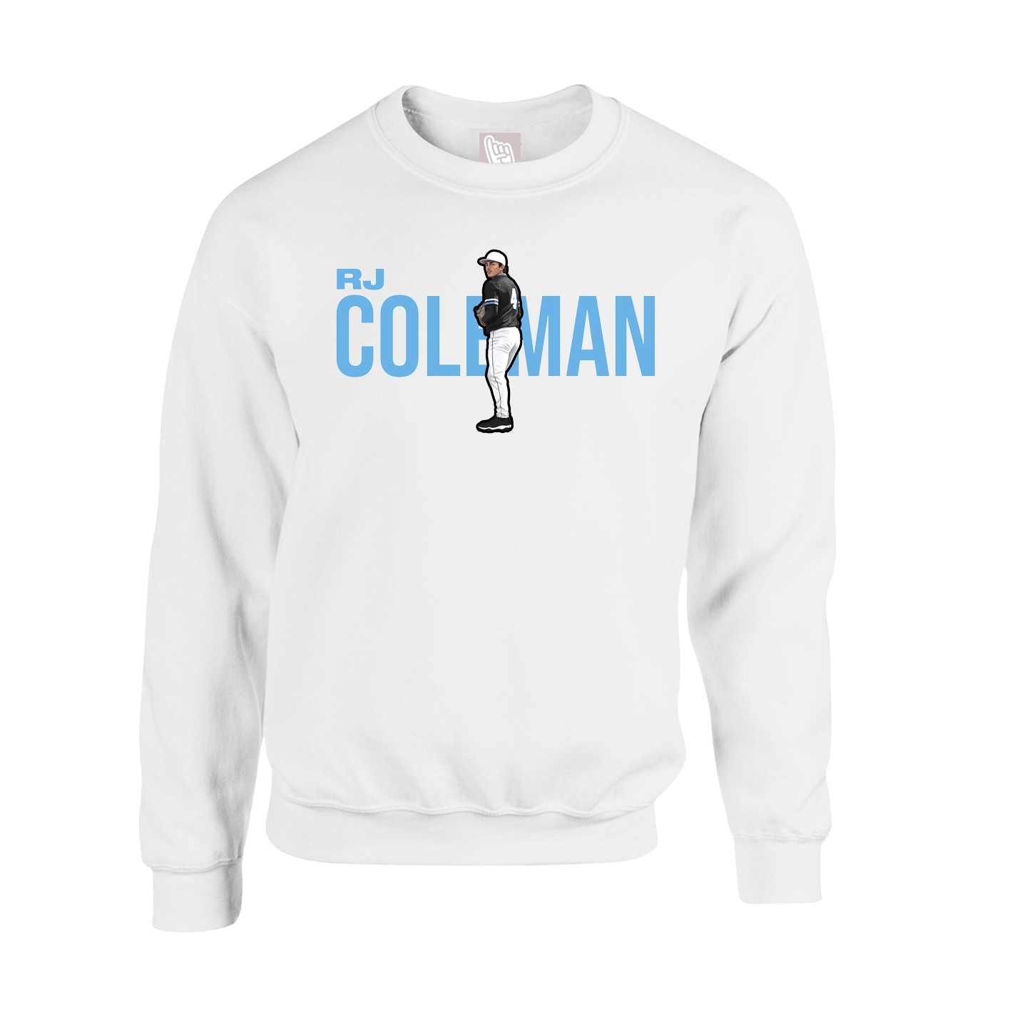 Fleece Crew — Player Name in White
