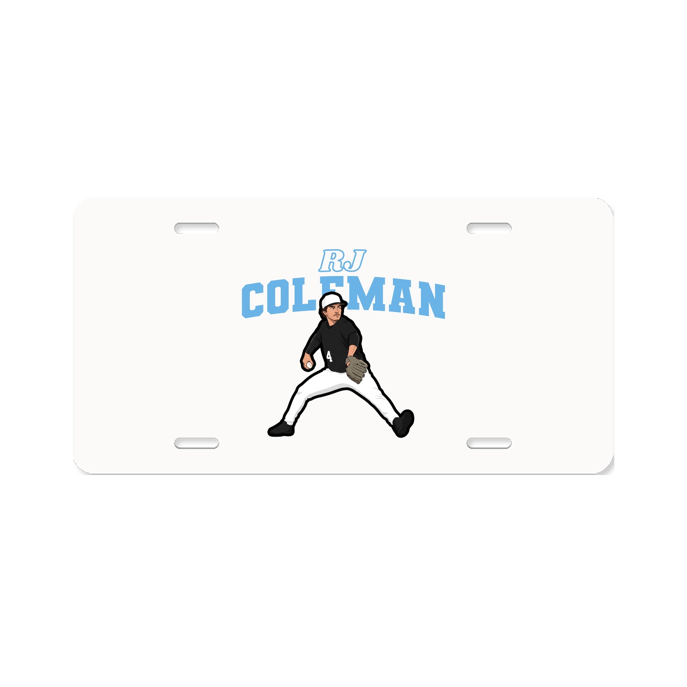 License Plate — Name Arch in Classic