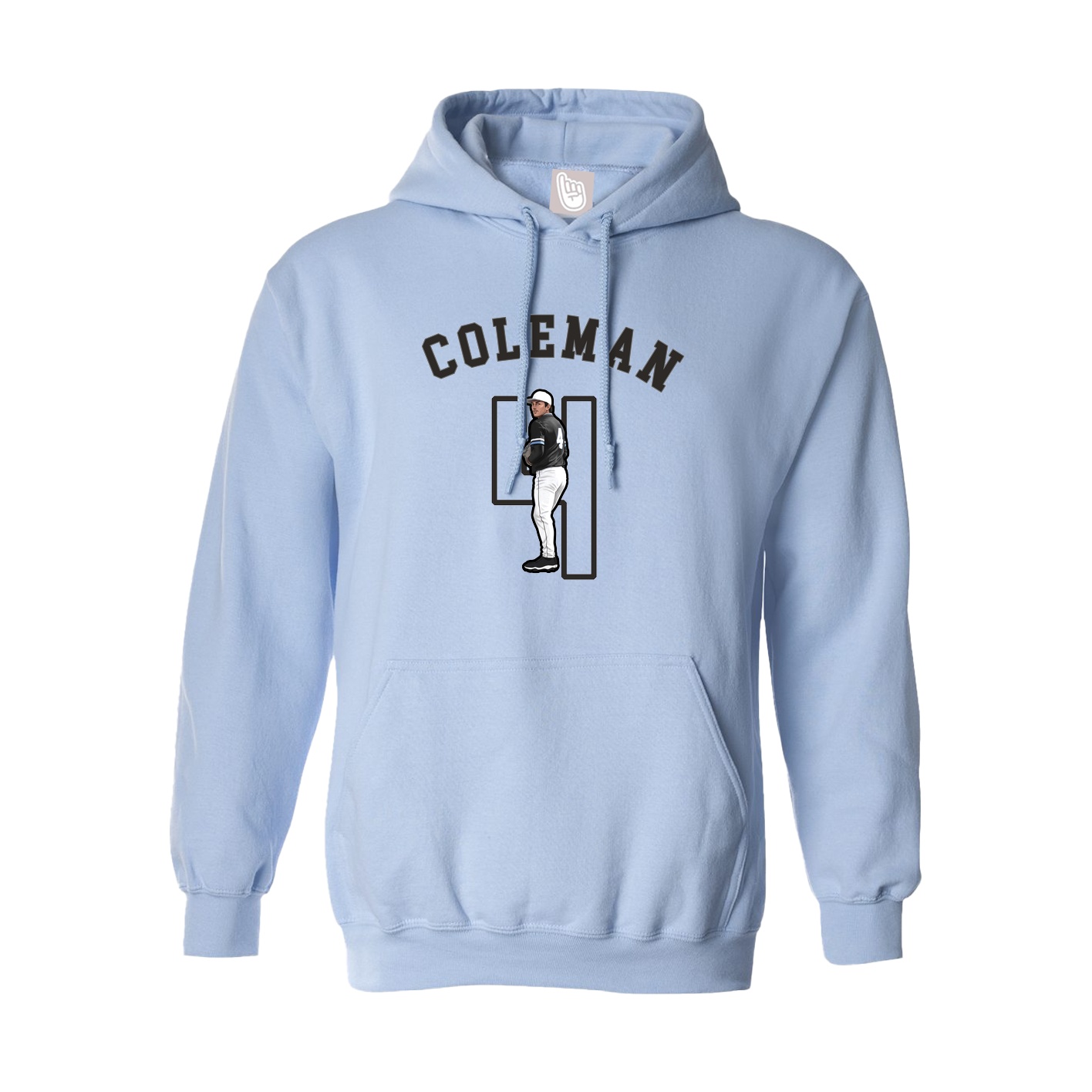Hoodie — Shirsey Arch in Light Blue