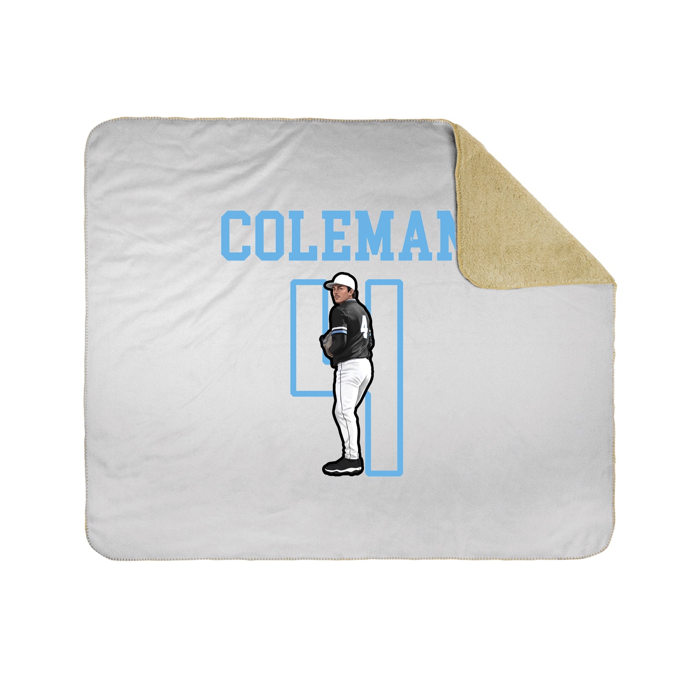 Throw Blanket — Shirsey in White