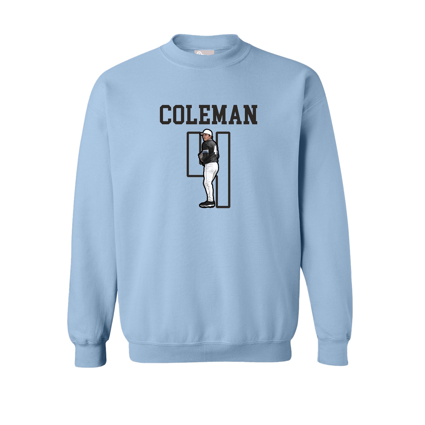 Fleece Crew — Shirsey in Light Blue