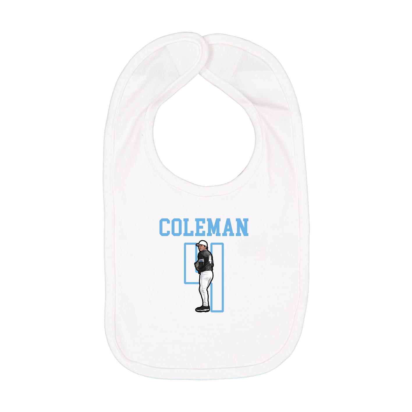Infant Bib — Shirsey in White