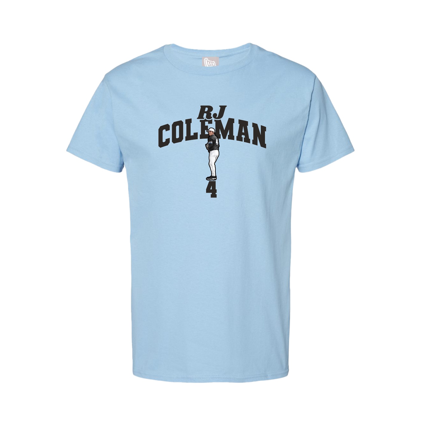 Tee — Signature Arch in Light Blue