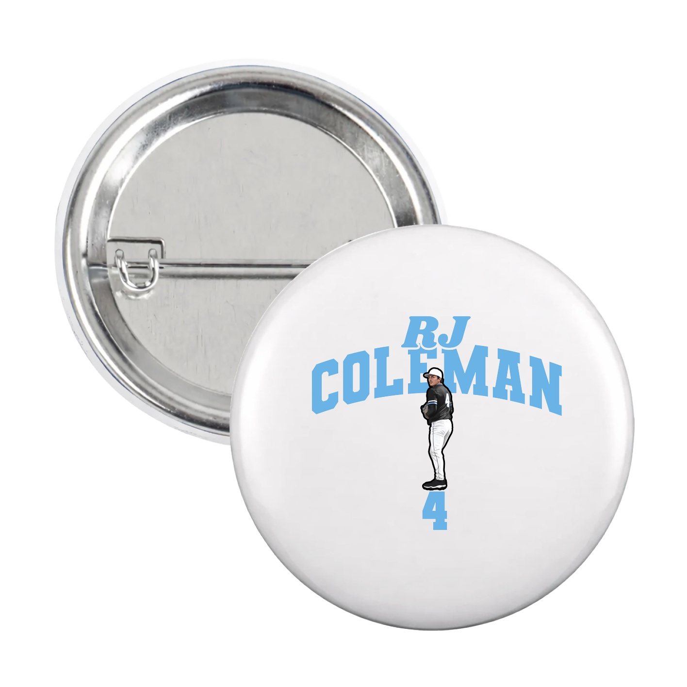Game Day Button — Signature Arch in White