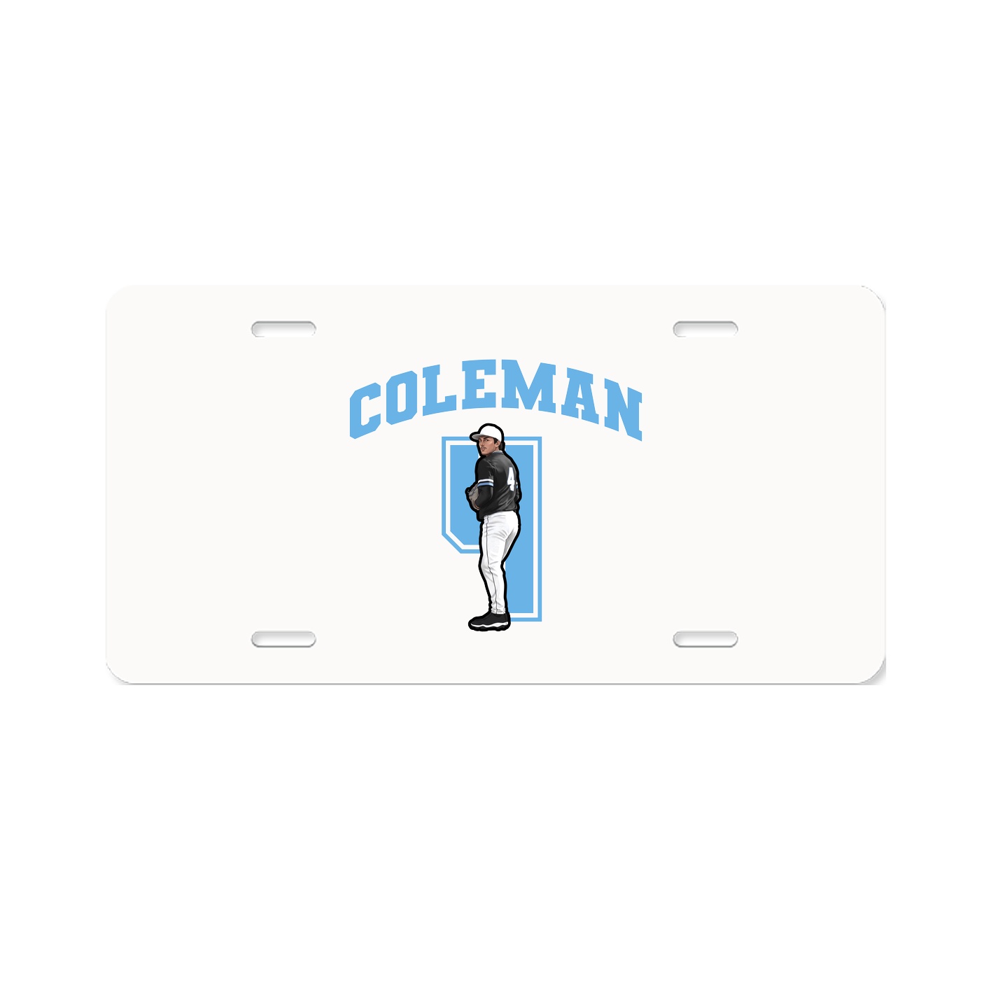 License Plate — Number in Classic