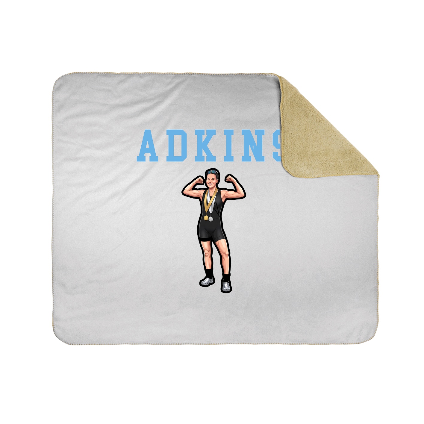 Throw Blanket — Shirsey in White