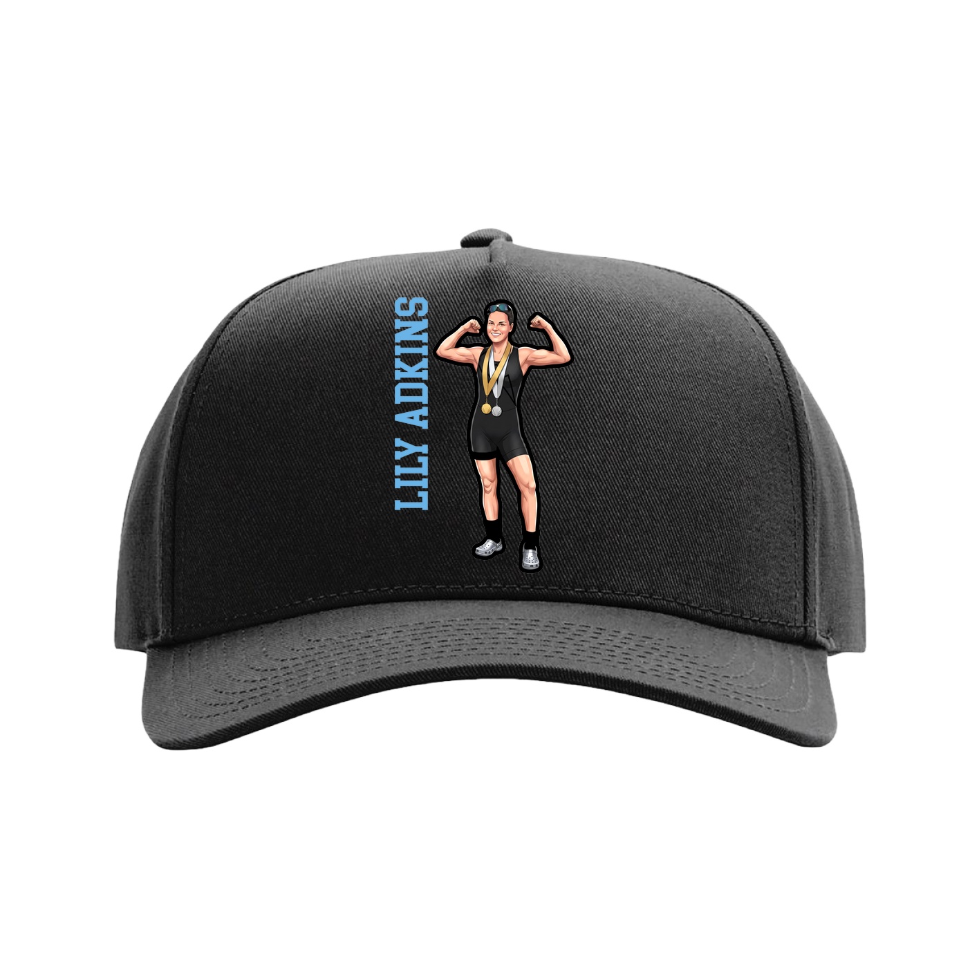 Full Fabric Five-Panel Champ Cap