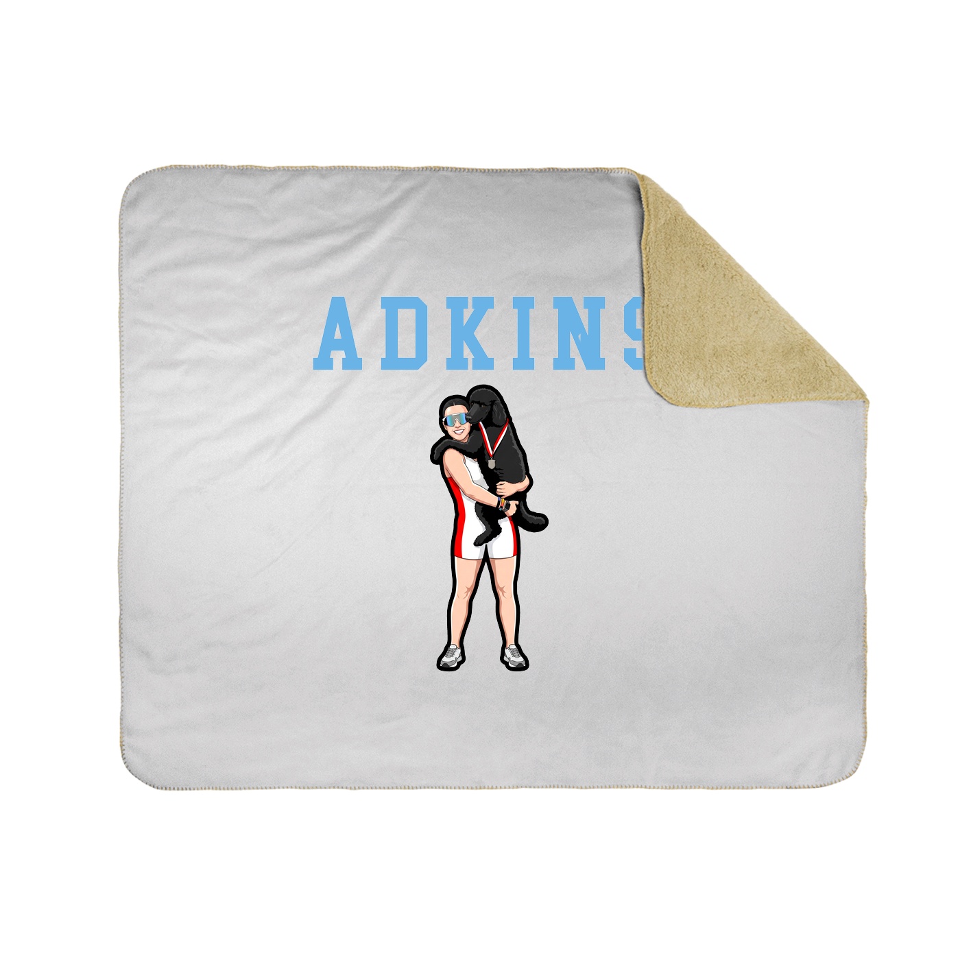 Throw Blanket — Shirsey in White