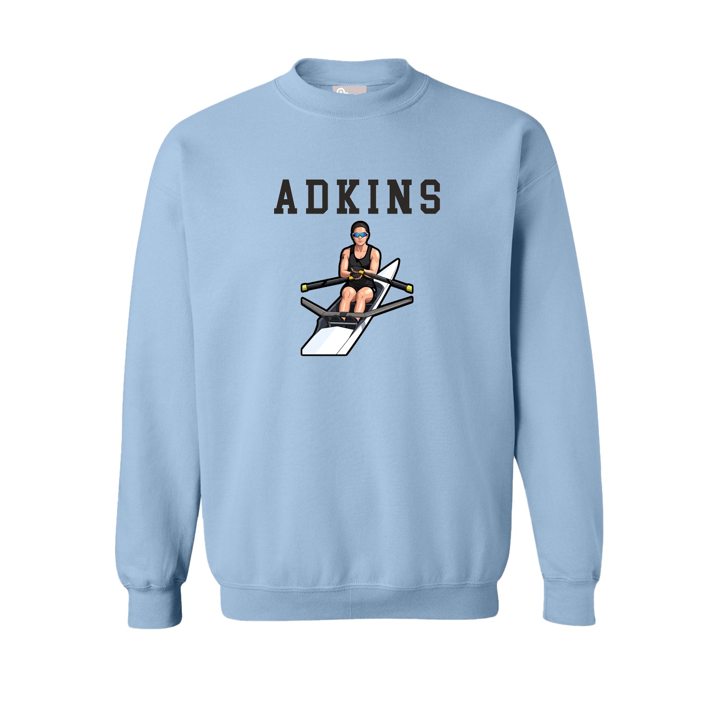 Fleece Crew — Shirsey in Light Blue