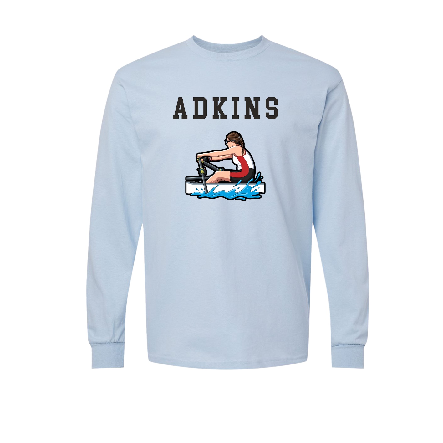 Long Sleeve Tee — Shirsey in Light Blue