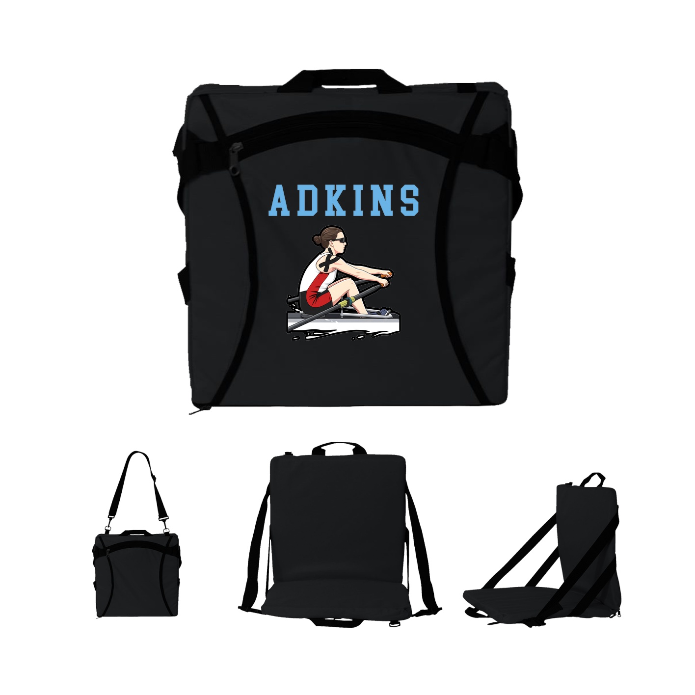 Folding Stadium Seat — Shirsey in Black