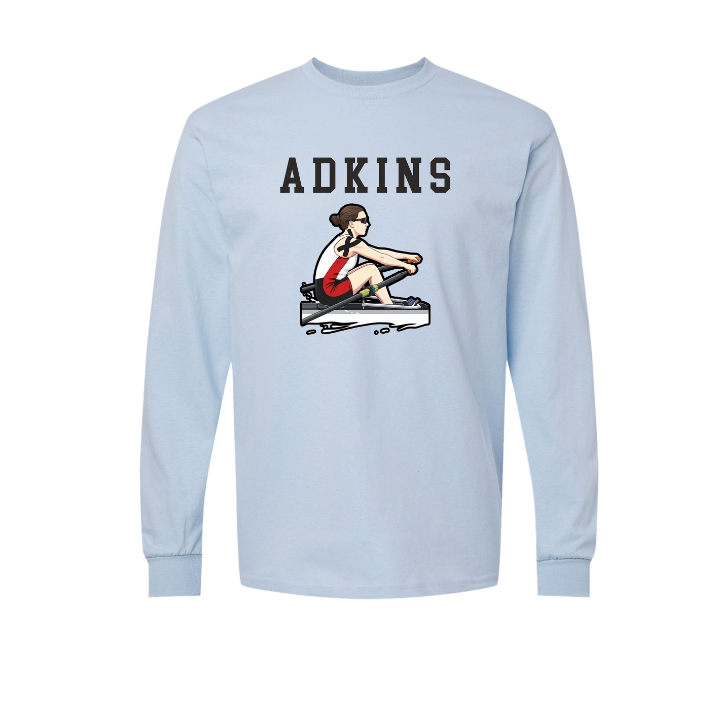 Long Sleeve Tee — Shirsey in Light Blue
