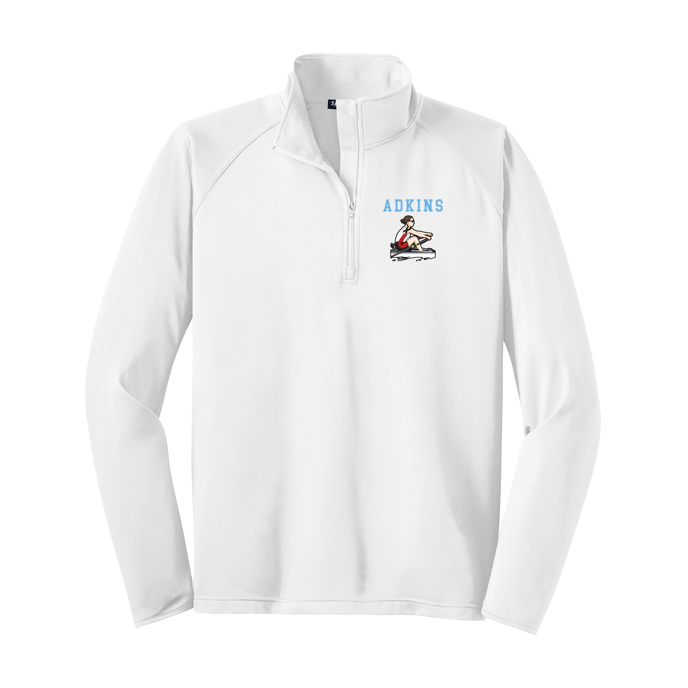 Q-Zip Pullover — Shirsey in White