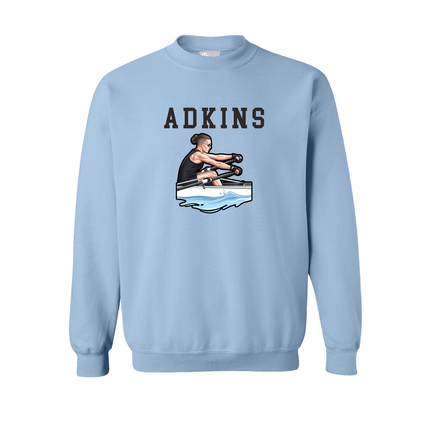 Fleece Crew — Shirsey in Light Blue