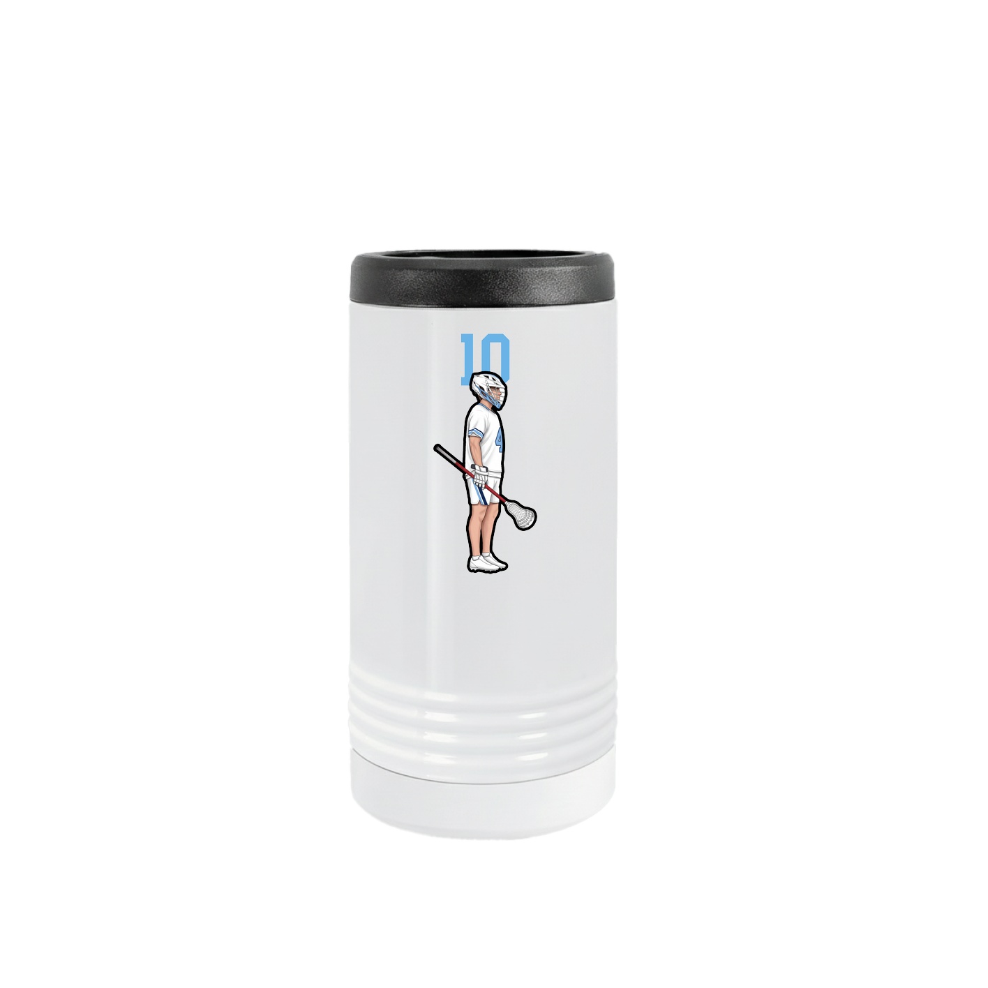 Slim Beverage Holder — Number Top in White
