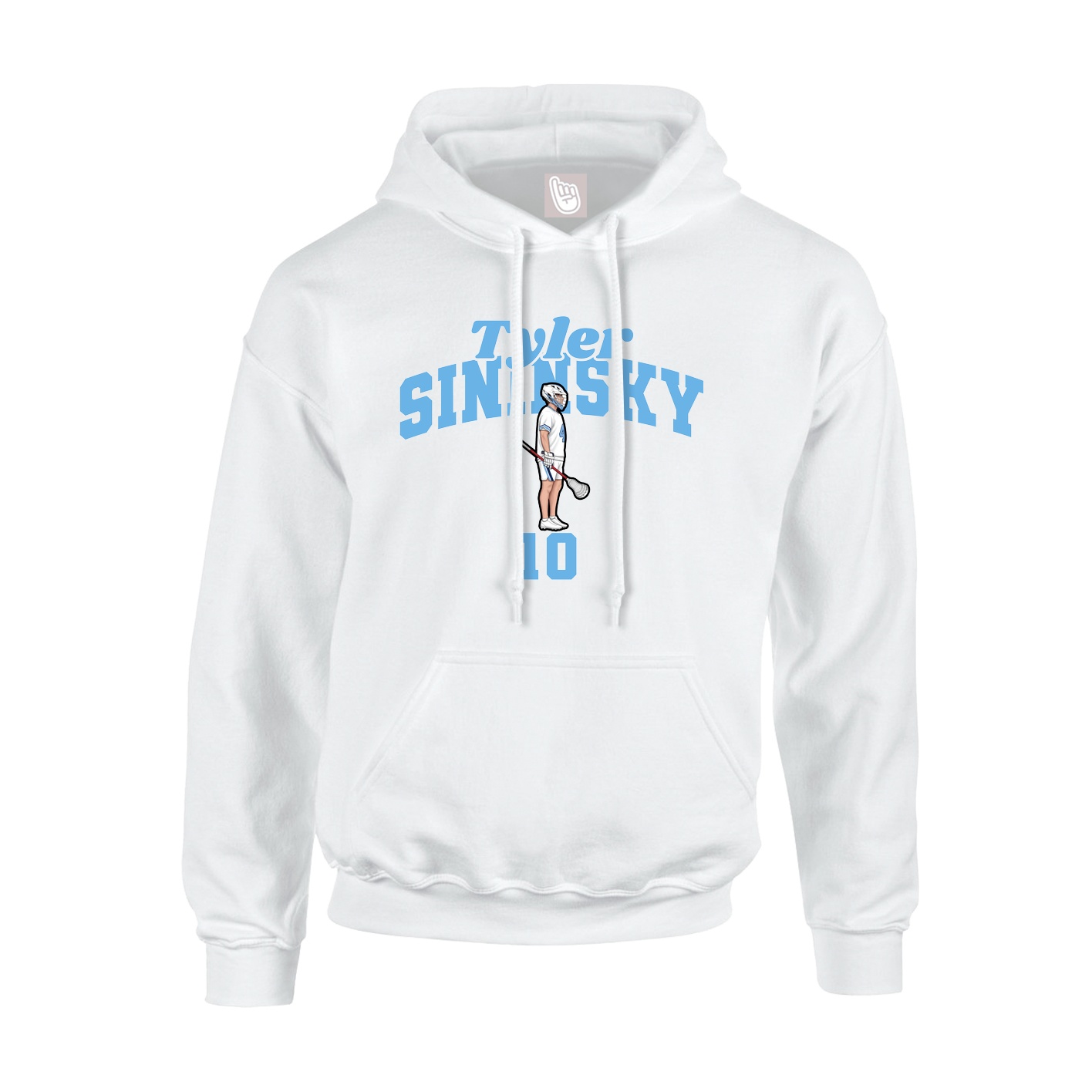 Hoodie — Signature Arch in White