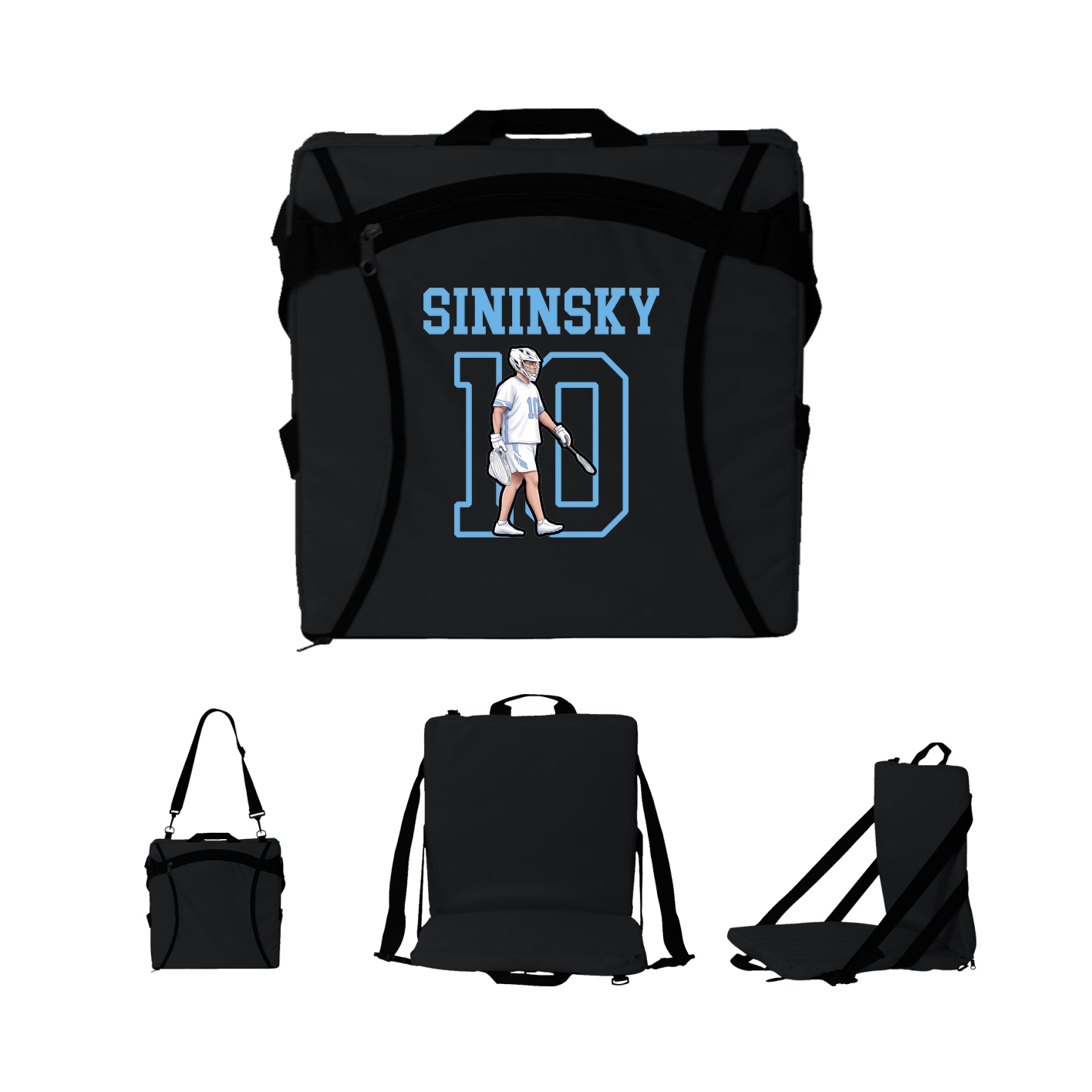 Folding Stadium Seat — Shirsey in Black