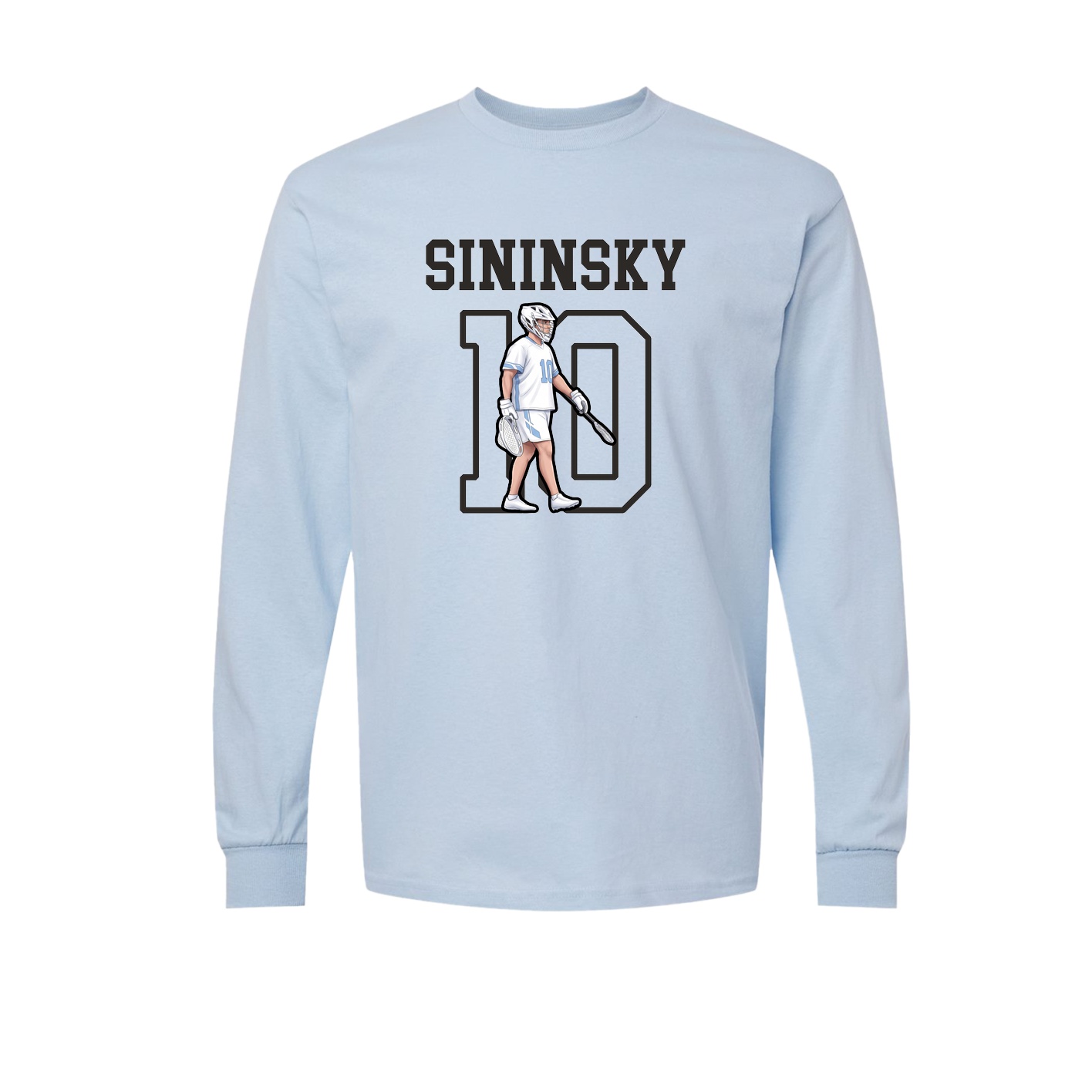 Long Sleeve Tee — Shirsey in Light Blue