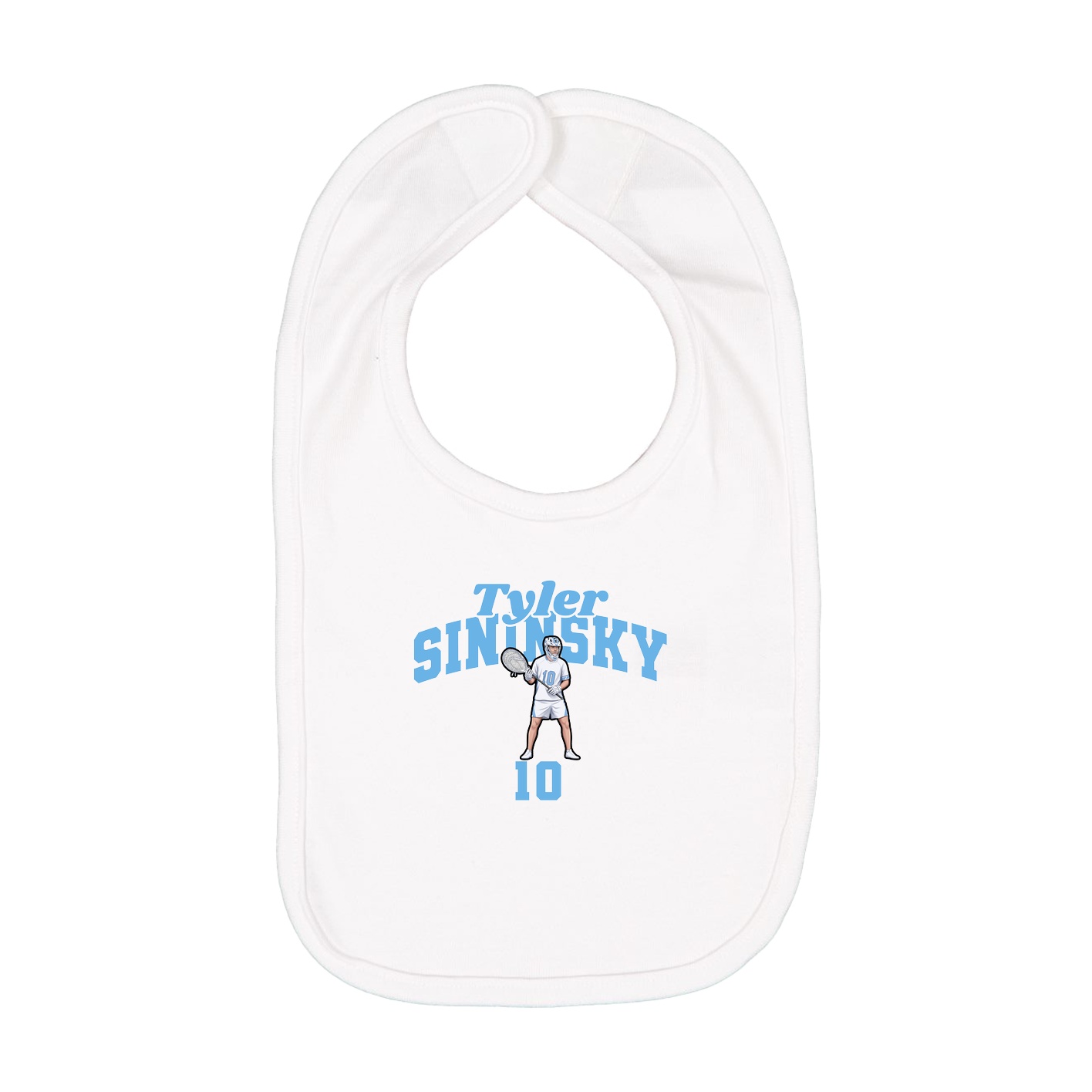 Infant Bib — Signature Arch in White