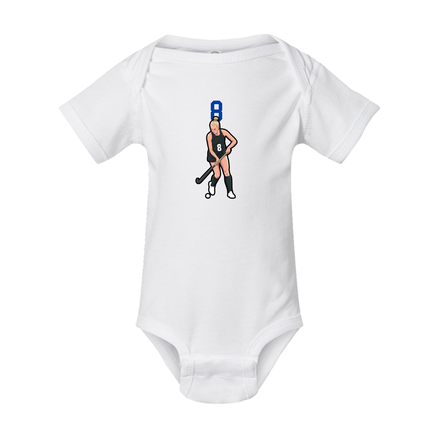 Baby Onesie — Number Top in White