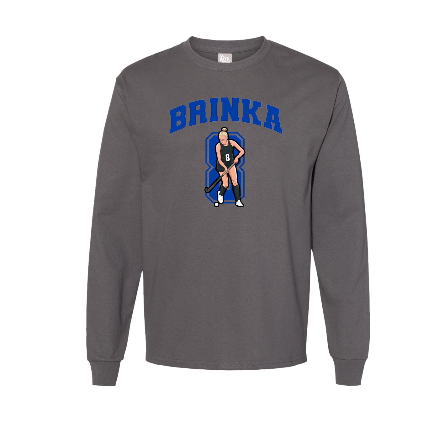 Long Sleeve Tee — Number in Grey