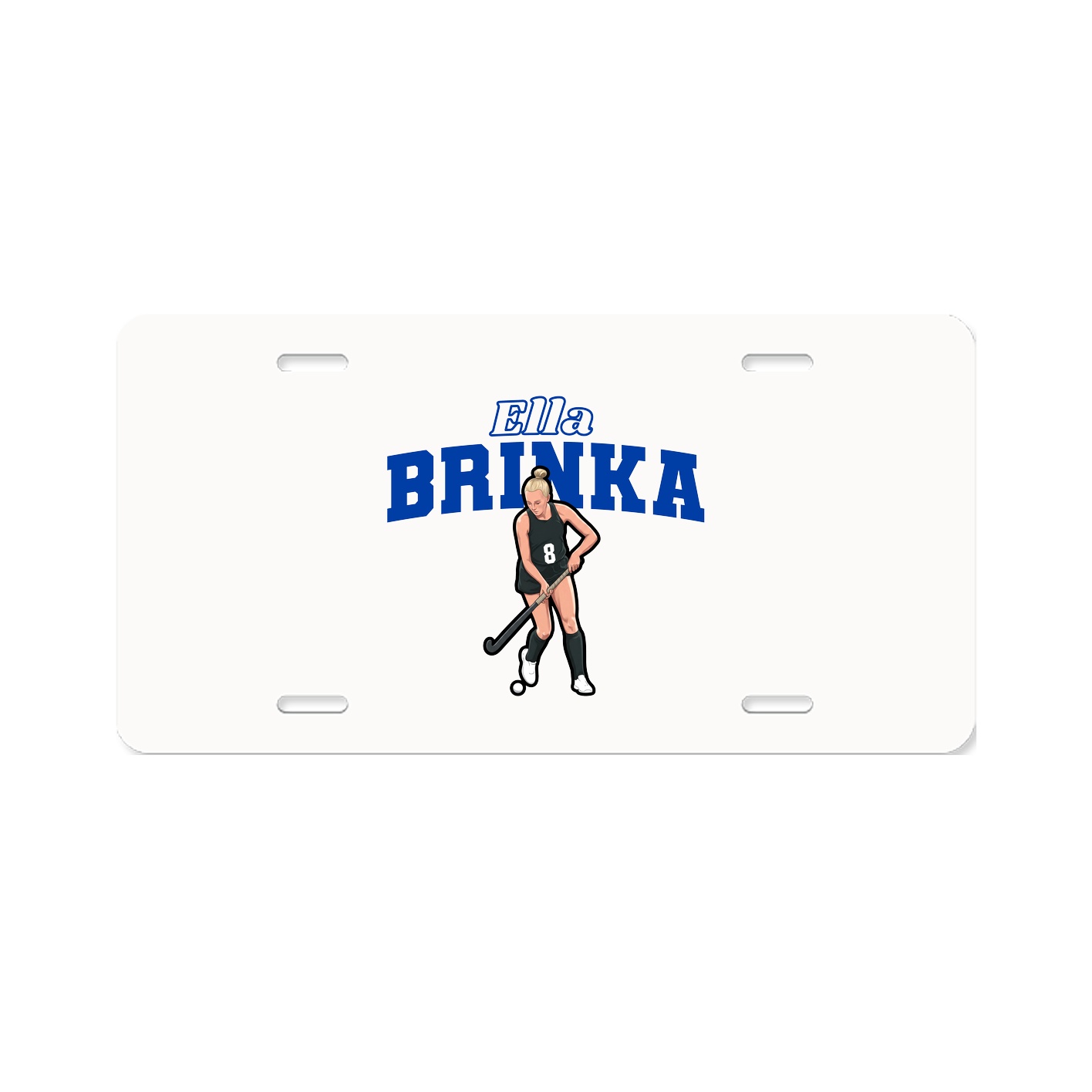 License Plate — Name Arch in Classic