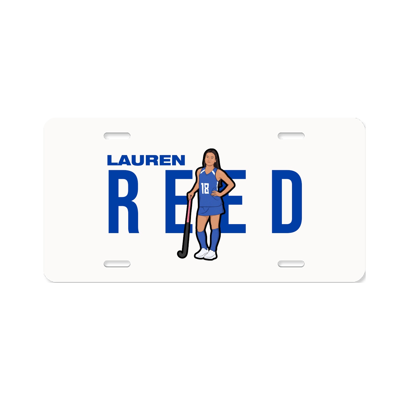 License Plate — Player Name in Classic