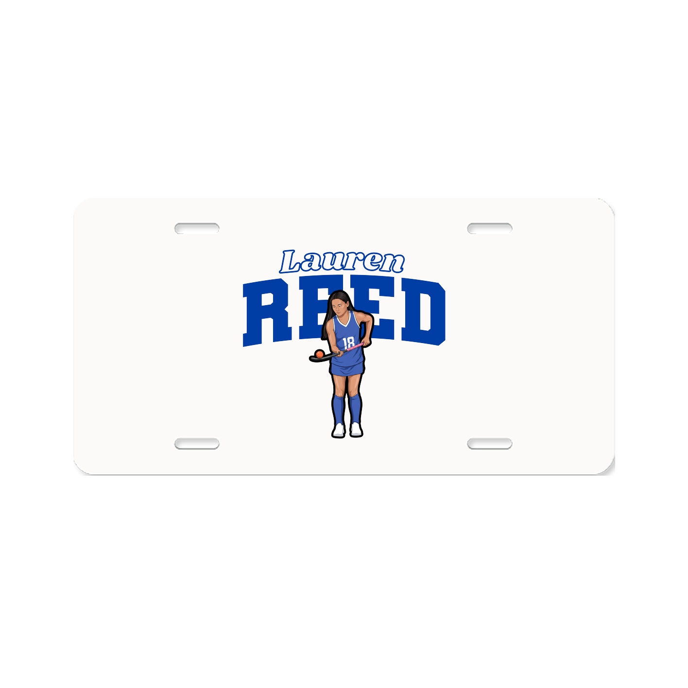 License Plate — Name Arch in Classic