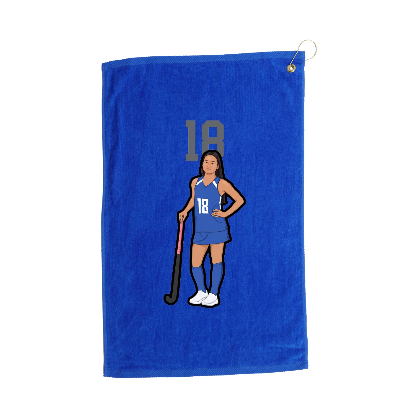 Golf Towel — Number Top in Royal