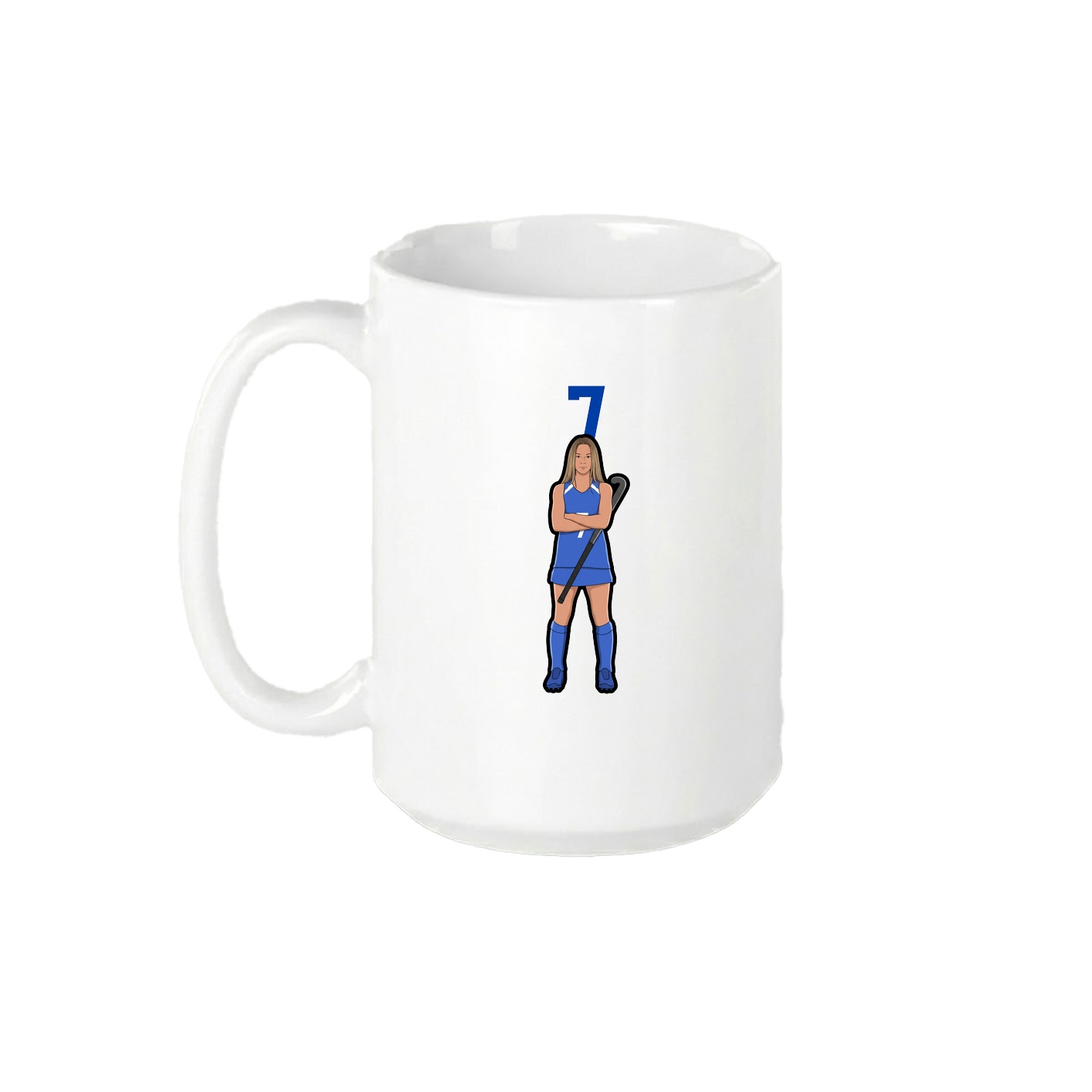 15oz Coffee Mug — Number Top in White
