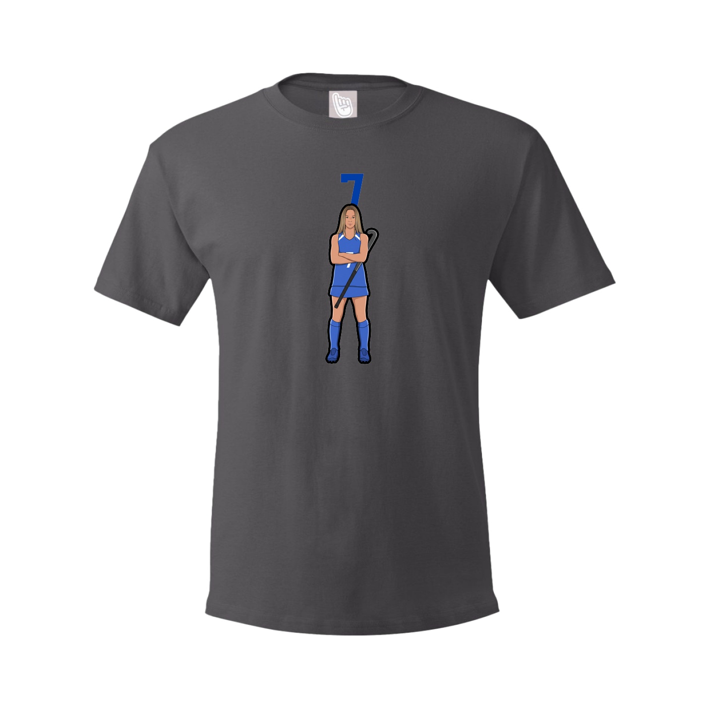 Tee — Number Top in Grey
