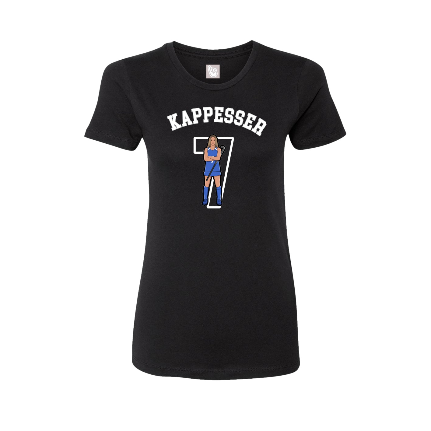 Fitted Women's Tee — Shirsey Arch in Black