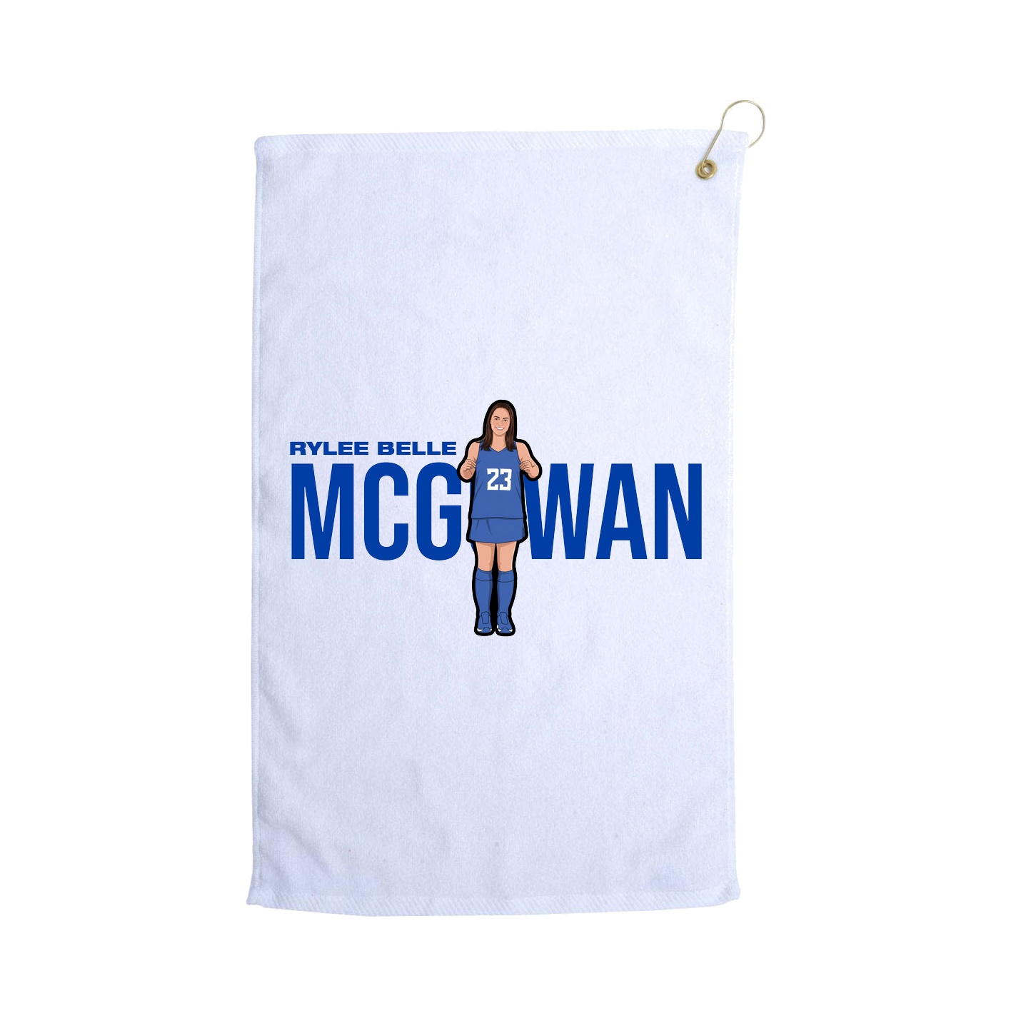 Golf Towel — Player Name in White