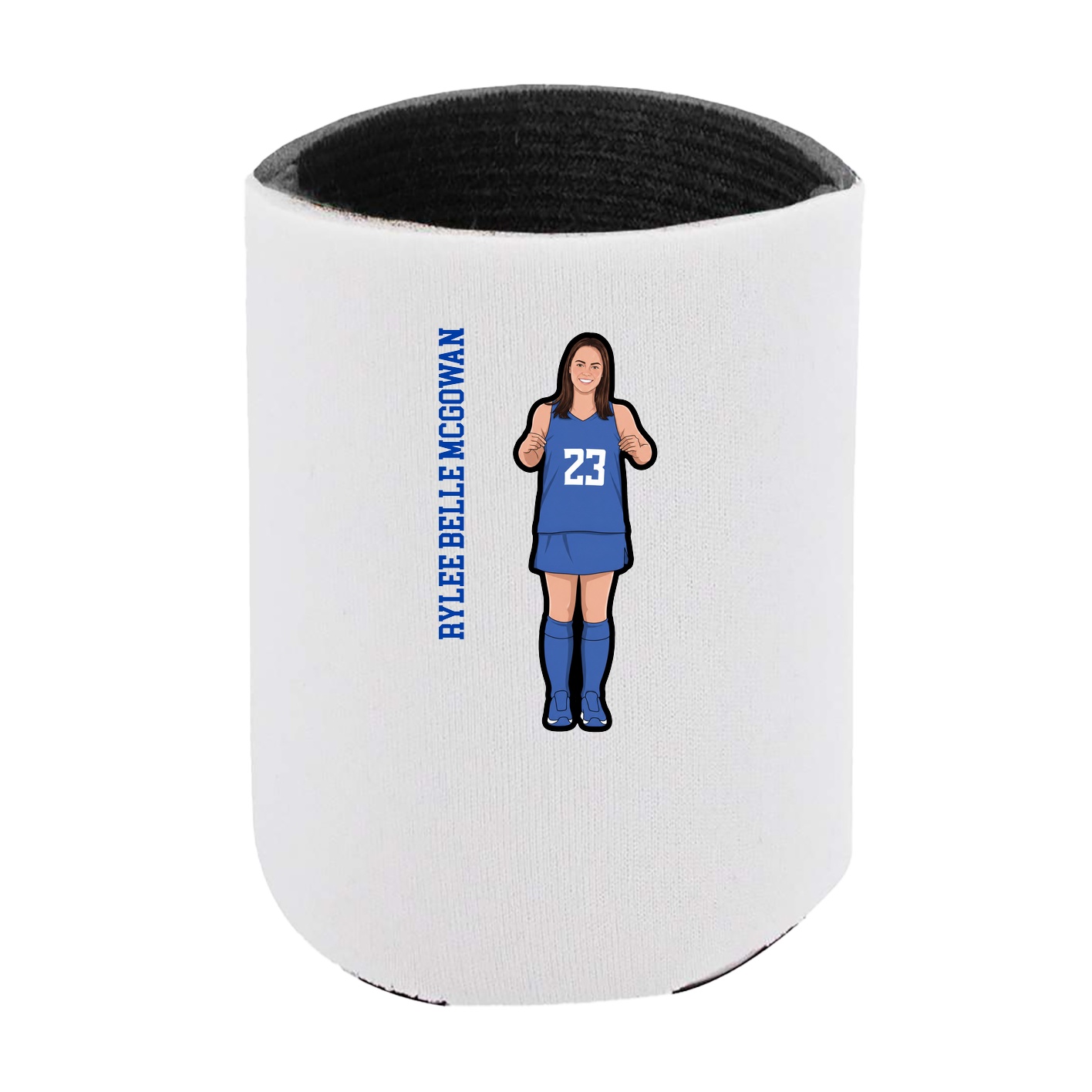Can Holder — Name Vertical in White