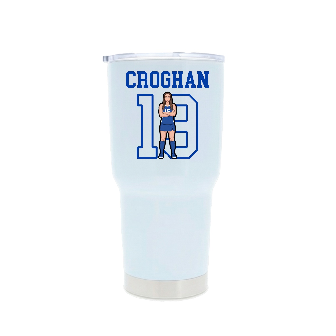 30oz Stainless Steel Tumbler — Shirsey in White