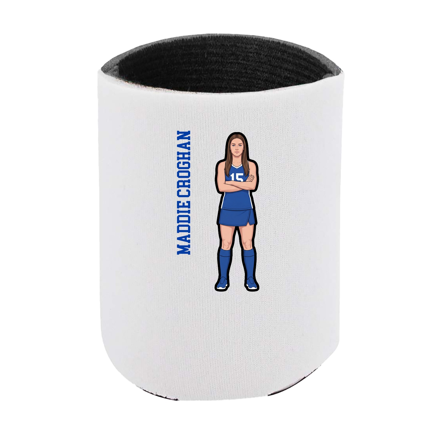 Can Holder — Name Vertical in White