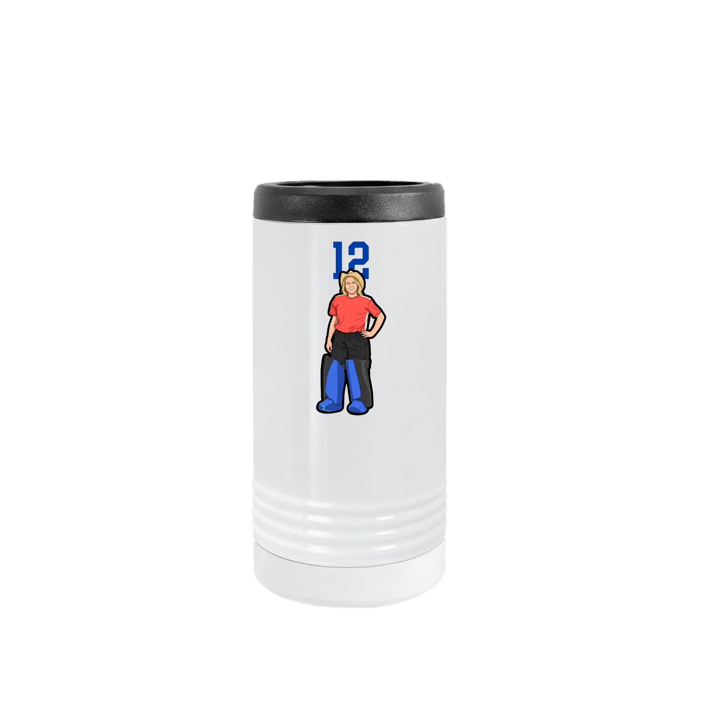 Slim Beverage Holder — Number Top in White