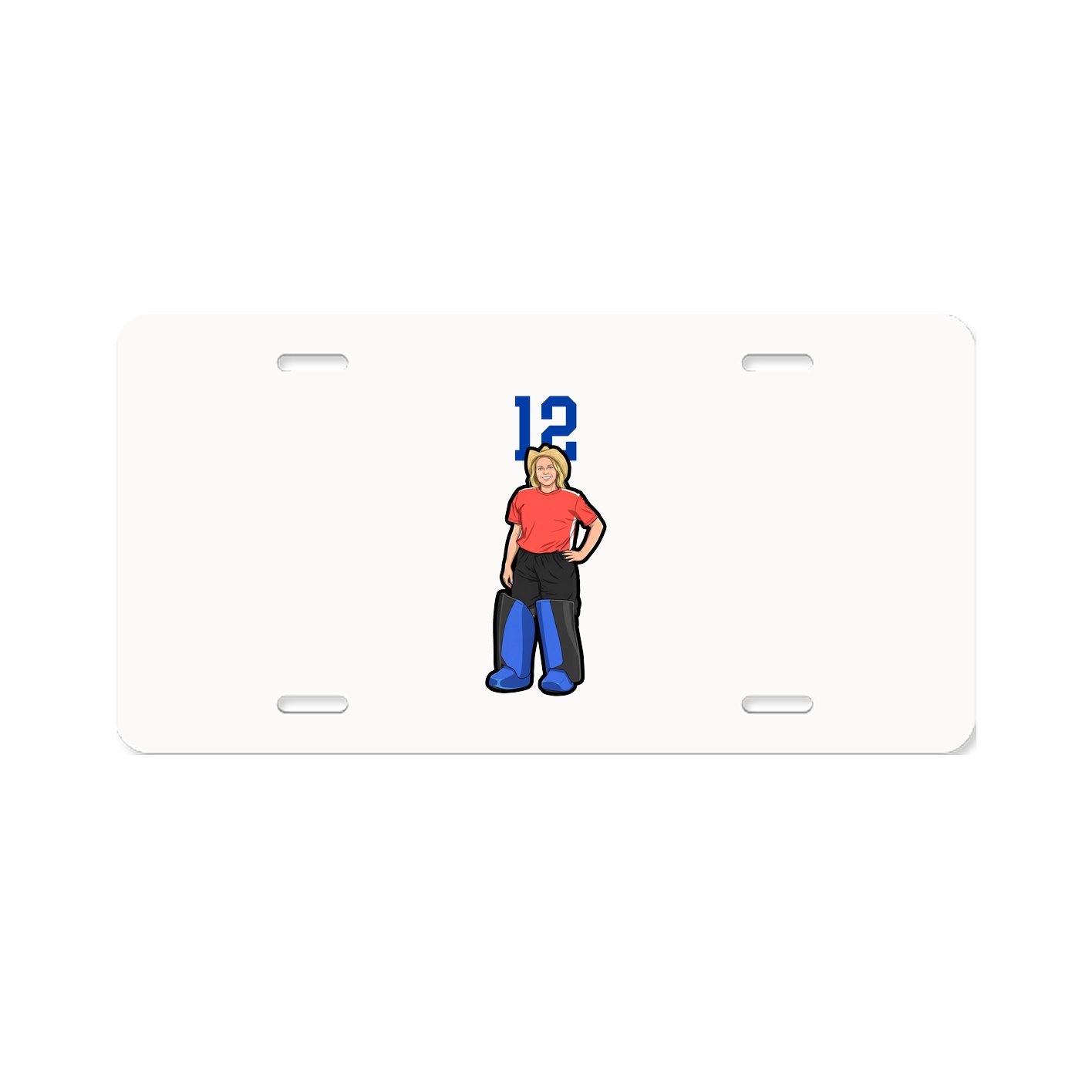 License Plate — Number Top in Classic