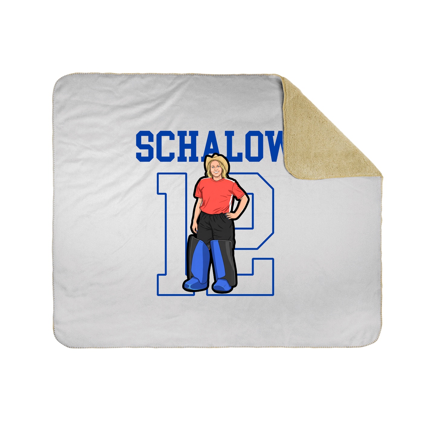 50x60 Sherpa Lined Throw Blanket